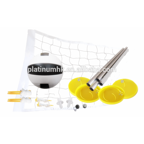 Beach volleyball net set